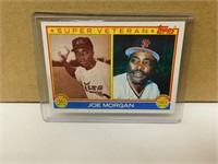 1983 Topps JOE MORGAN 83 SUPER VETERAN CARD