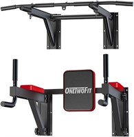 $126  ONETWOFIT Wall Mount Pull Up Bar  330 lbs Ma