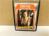 1980 PRINCESS LEIA STAR FILE STAR WARS CARD