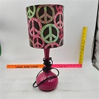 Lamp With Peace Sign Shade