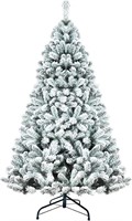 $70  7ft Snow Flocked Christmas Tree  1064 Tips
