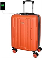 $80  DON PEREGRINO 22x14x9 Luggage  TSA  USB
