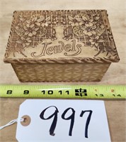 Antique Pyrography Box
