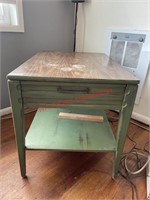 Pair of Green Side Tables  (living room)