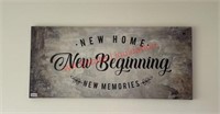 3.5ft new home decorative canvas wall hang