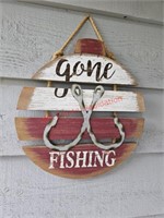 Gone Fishing Sign (Front porch)