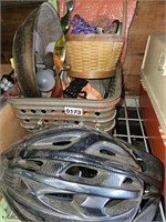 Bike Helmet and Basket Lot (Garage)