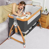 $438  Mereryi Baby Bassinets  Bedside Sleeper  Gre