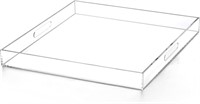 $152  ATOZONE Acrylic Ottoman Tray 22x22 Inch Clea