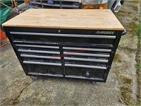 Rolling Husky Tool Box Work bench - 25"D X 46"L X