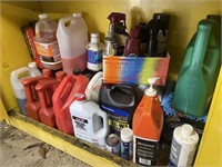 Shelf chemicals lot (in flammables container)