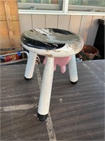milk stool with udder