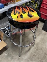 Garage flame barstool  (beside table right