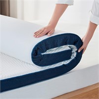 $90  LINSY Twin XL 3in Mattress Topper  Cooling Ge