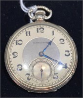 HAMILTON 14KT GOLD POCKET WATCH