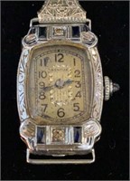 14KT GOLD BENRUS LADIES WRIST WATCH