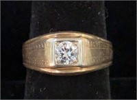 14KT GOLD MENS RING