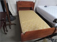 Pair of Twin Beds, one mattress, one shown