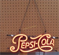 'Pepsi-Cola' Lighted Sign
