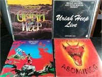 (7) Uriah Heep LP Vinyl Records