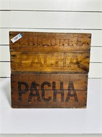 (2) Wooden Shipping Crates