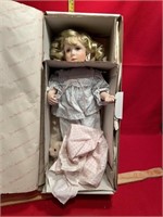Vintage Hamilton Collection Annie Porcelain Doll