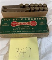 .401 Soft Point Bullets Partial Box