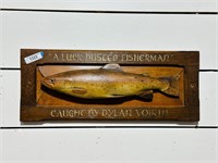 Carved Wooden Fish Sign