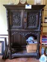 Antique Gothic Revival Cabinet Cupboard