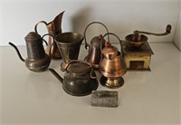 Vintage Japanese Copper & Brass Dollhouse Cookware