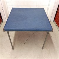 Vintage folding table blue Samson