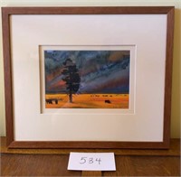 Original Watercolor by Susan Lynn Yellowstone