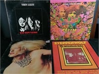 (7) Classic Rock Albums Cream, KISS, Thin Lizzy