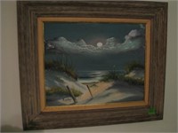 Framed Oil on canvas-artist Rogers