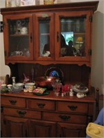 6ft Maple China cabinet