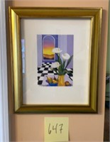 Framed Calla Lily Print by Terry Maxwell

 1997