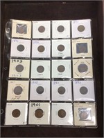Sheet of 20 Indian Head Cents