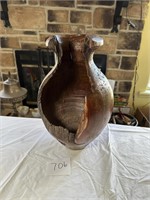 Mesquite Wood Vase Signed Crosby