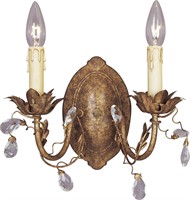 New 2 Light Candle Wall Sconce10" H X 12"