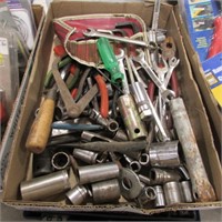 BOX OF SOCKETS & WRENCHES
