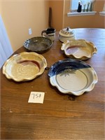 Pottery Pie Plates Mug Covered Dish Ayers Cornshuc