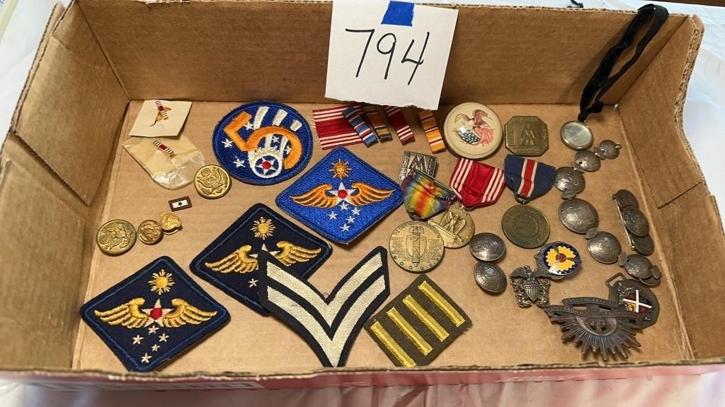 Military Ribbons and Buttons