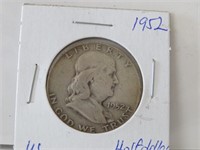 1952 US HALF DOLLAR SILVER COIN
