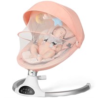$120  Infant Swing with Harness  Bluetooth  Pink