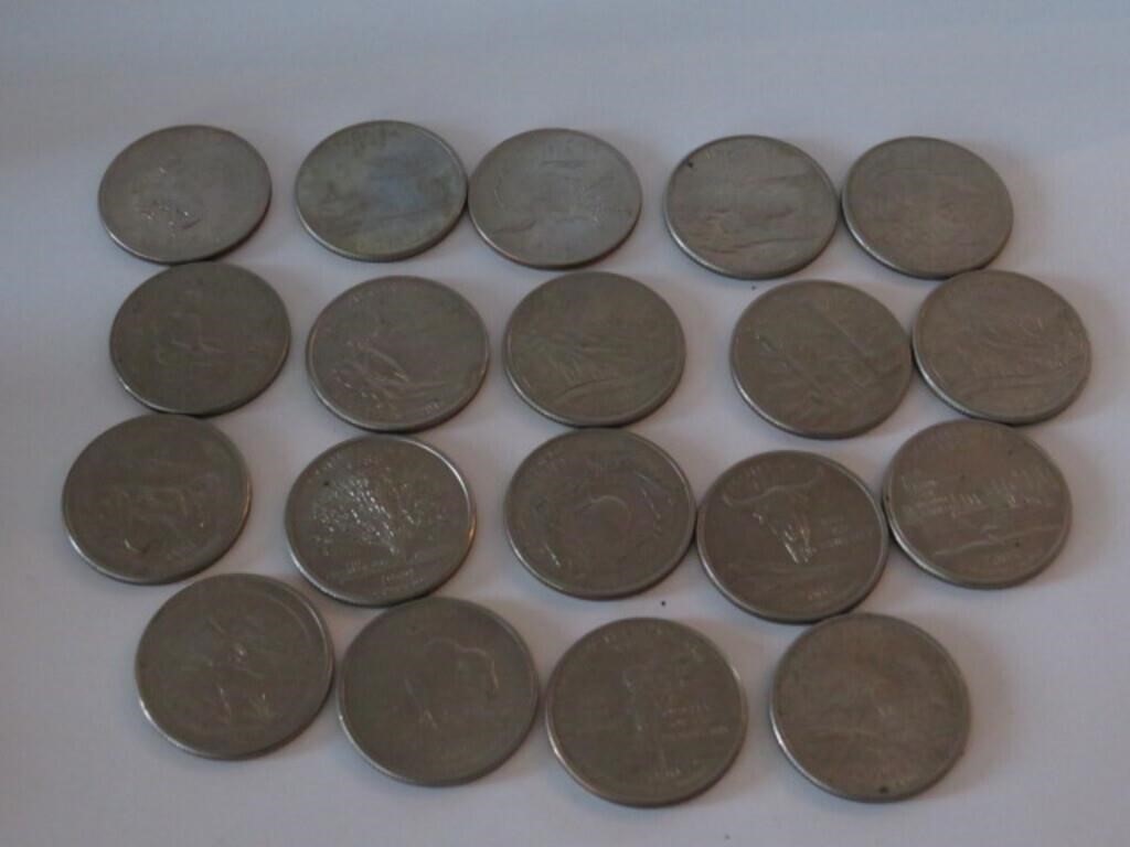 LOT US QUARTERS WITH VARIOUS STATES