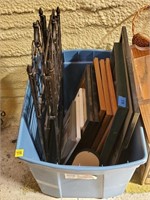 Lot of Pictures, Prints, Foldable Metal Shelf