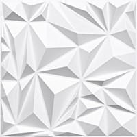 $50  STICKGOO 3D Wall Panels  19.7 x 19.7  White