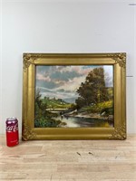 Gold framed nature art