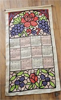 Vintage 1967 Towel Calendar