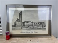 Large Union station framed picture